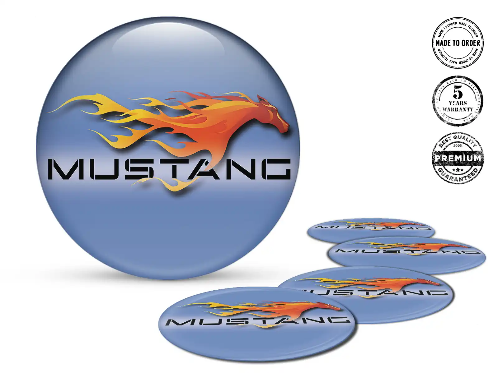 Sticker on Rims Edition High-Quality Dome Labels